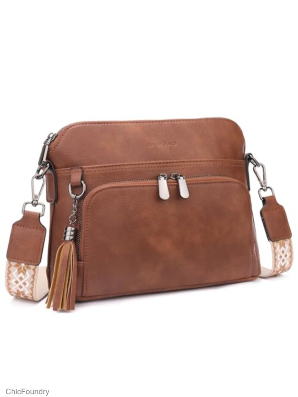 Quilted Crossbody Bags for Women Faux Leather Vegan Purse with Wide Strap Travel